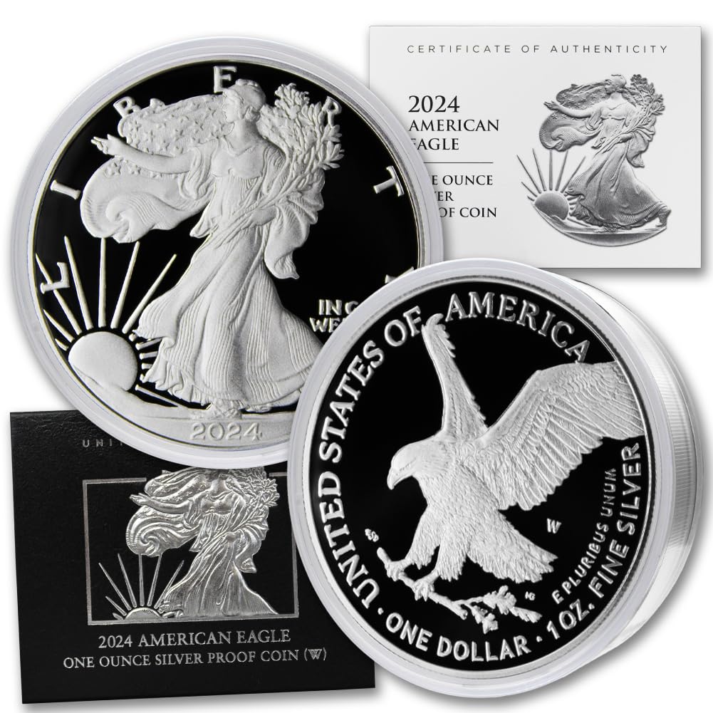 2024 W 1 oz American Silver Eagle Proof Coin in Original United States