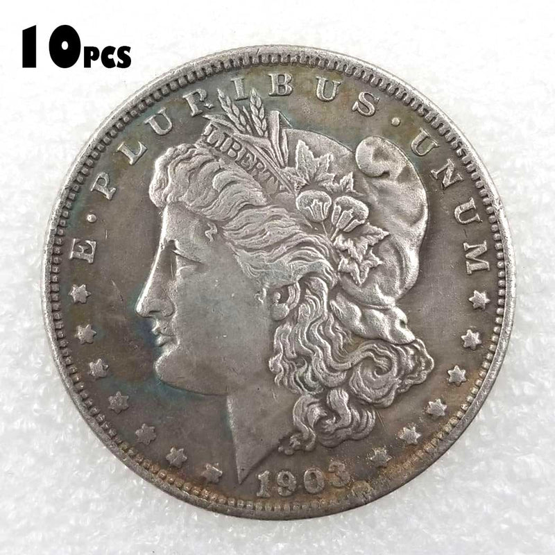 10 Pcs 1903 O Morgan Silver Dollar Coins