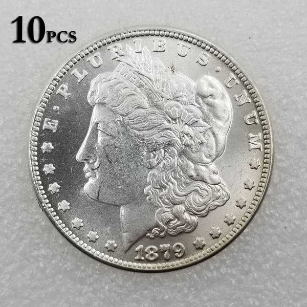 10 Pcs 1879 S Morgan Silver Dollar Coins