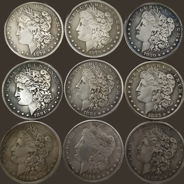 Morgan, Silver, Dollar, Coin,