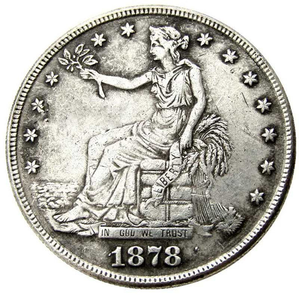 US 1878 P/S/CC Trade Dollar Silver Coins