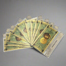 Exclusive Set of 10 Bitcoin Gold Foil Banknotes - Perfect for Collectors!