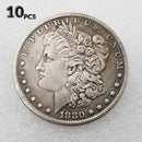 10 Pcs 1880 P Morgan  Dollar Coins