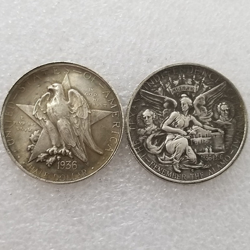 (1934-1938) Set of 5 Texas Half Dollar Coins