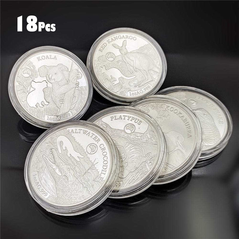 18 PCs 2019 Australia Silver Coins - Animal Silver Coins