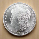 5 Pcs 1882 S Morgan  Dollar Coins - G.S.A Morgan Dollars