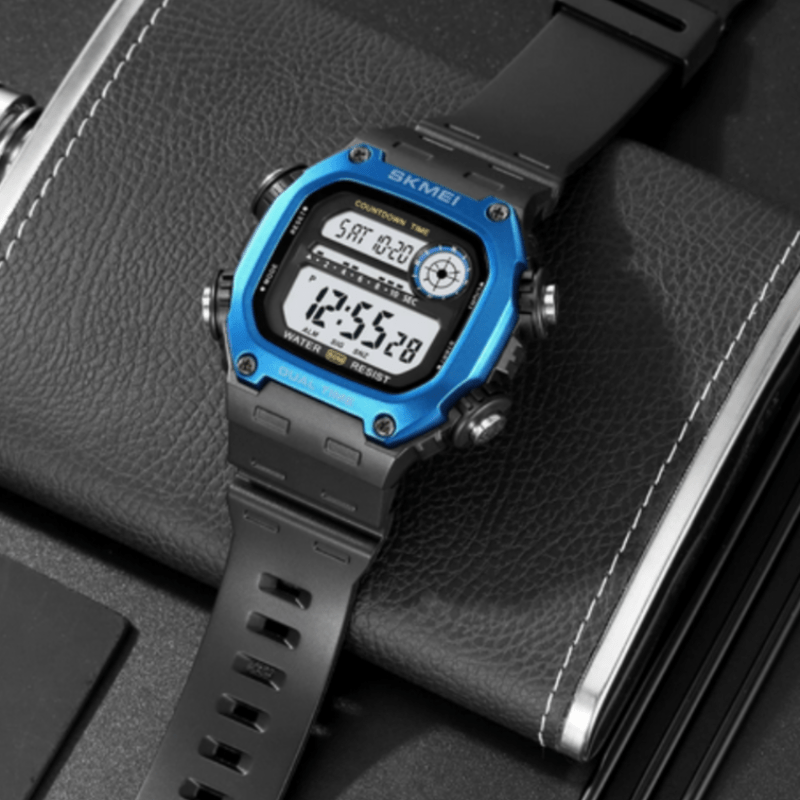 Backlight Digital Countdown Sport Watch - 5Bar Waterproof Stopwatch Wr ...