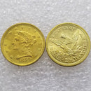 6 Pcs 1840-1865 Liberty Quarter Eagle  Coins - $2.50