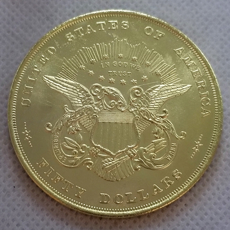 1 Pc 1877 $50 Fifty Dollar Pattern Gold Coin