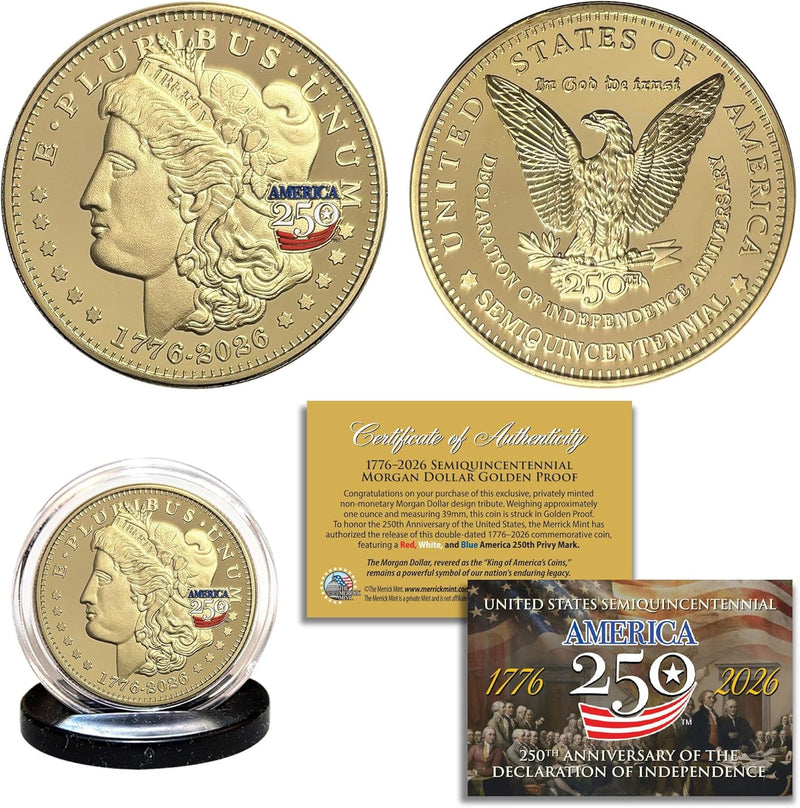 America 250th Anniversary 1776-2026 Morgan Dollar en - Medallion Coin