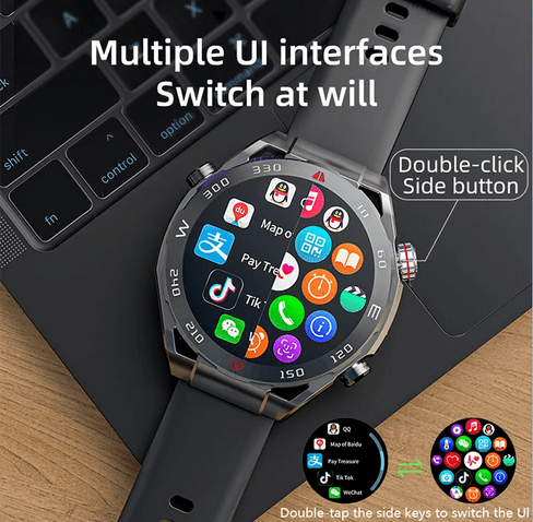 Smartwatch with 4G SIM, GPS, WiFi, NFC, 5MP Camera – Google Play, Maps, Bluetooth Calling, App Support