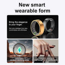 Smart Ring Military Grade Titanium Steel Shell Man Ring Health Monitoring IP68 3ATM Waterproof - Gold Ring - Ultrahumn Aiir