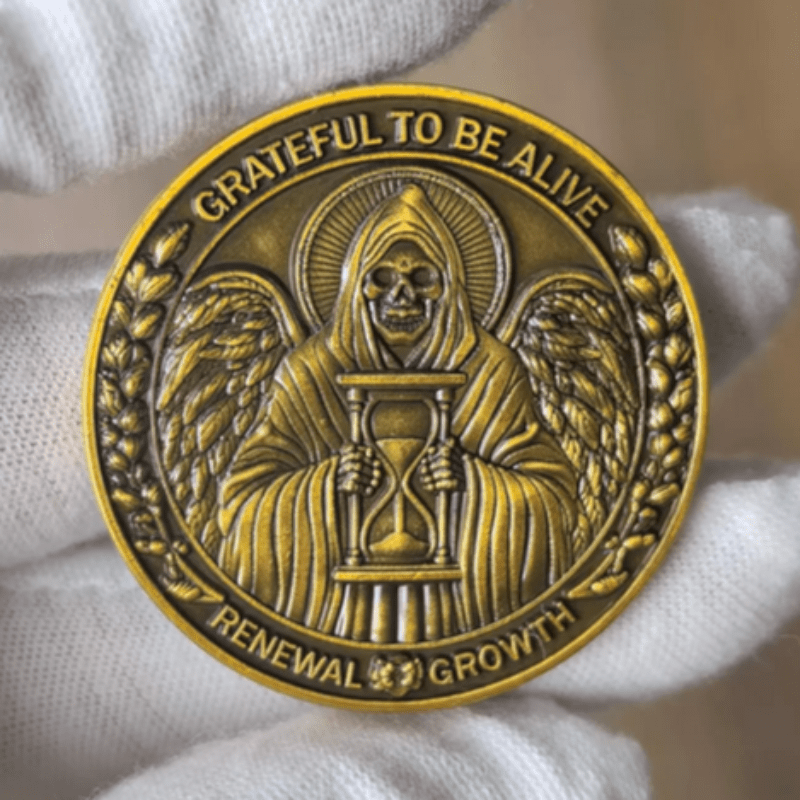 Grateful Coin, Alive Coin, Prayer Coin, Recovery Coin, Medallion Coin, aa coins, aa medallions, na medallions, sobriety chips, aa sobriety coins, sobriety coin, narcotics anonymous medallions, sober chips, aa sobriety medallions,