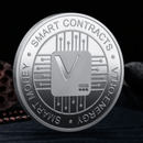 Virtual Coin VTHO Commemorative Silver Coin Metal Virtual Digital Currency Medallion