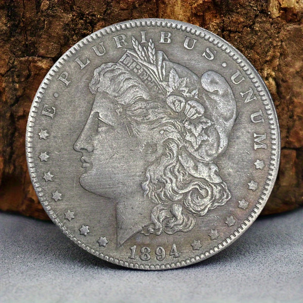 Moneda de dólar de plata Morgan de 1894 CC