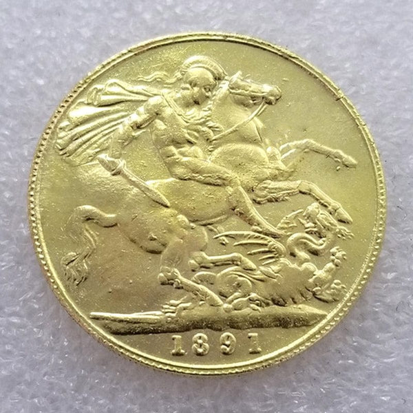 1891 British Coin Gold