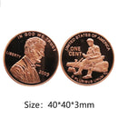 Set 5 Pcs Lincoln One Cent Jumbo Penny 1 Oz .999 Fine Coin