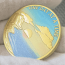 Serene Coin, Beach Coin, medallion coin, aa coins, aa medallions, na medallions, narcotics anonymous medallions, coin beach, aa sobriety medallions, commemorative medallion, 2011 50p olympics, bit coin beach,