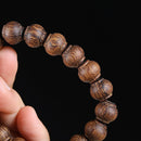 10mm Agarwood Bracelet - Lantern Beads Single Circle 18cm | Natural Scented Oud Wood Jewelry