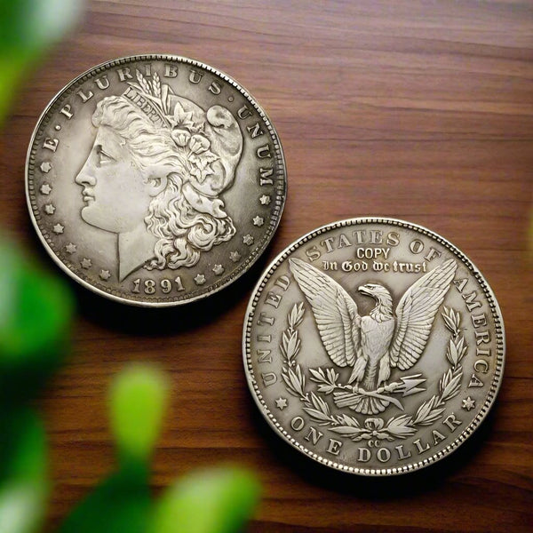 Moneda de dólar de plata Morgan de 1891 CC