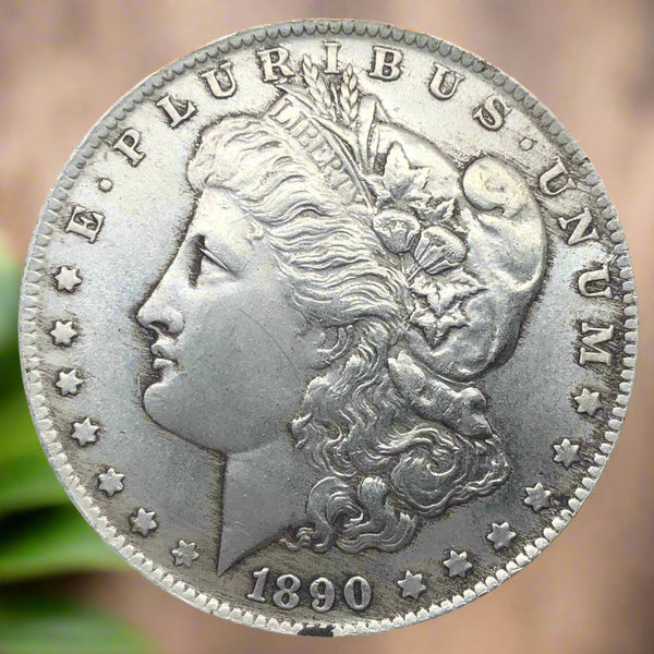Pièce d'un dollar en argent Morgan de 1890 CC
