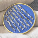 Serene Coin, Beach Coin, medallion coin, aa coins, aa medallions, na medallions, narcotics anonymous medallions, coin beach, aa sobriety medallions, commemorative medallion, 2011 50p olympics, bit coin beach,
