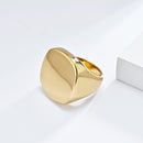 2 Pcs Stainless Steel Signet Ring – Gold And Silver Ring