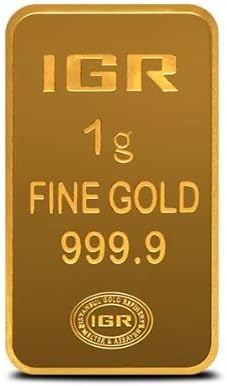 1 Gram Gold Bar-IGR / 1 Gram Gold Refinery Assay Card- IGR Card