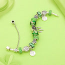 Antique Tibetan  Dreamcatcher Charm Bracelet Green Tree of Life Bead Bracelets & Bangles