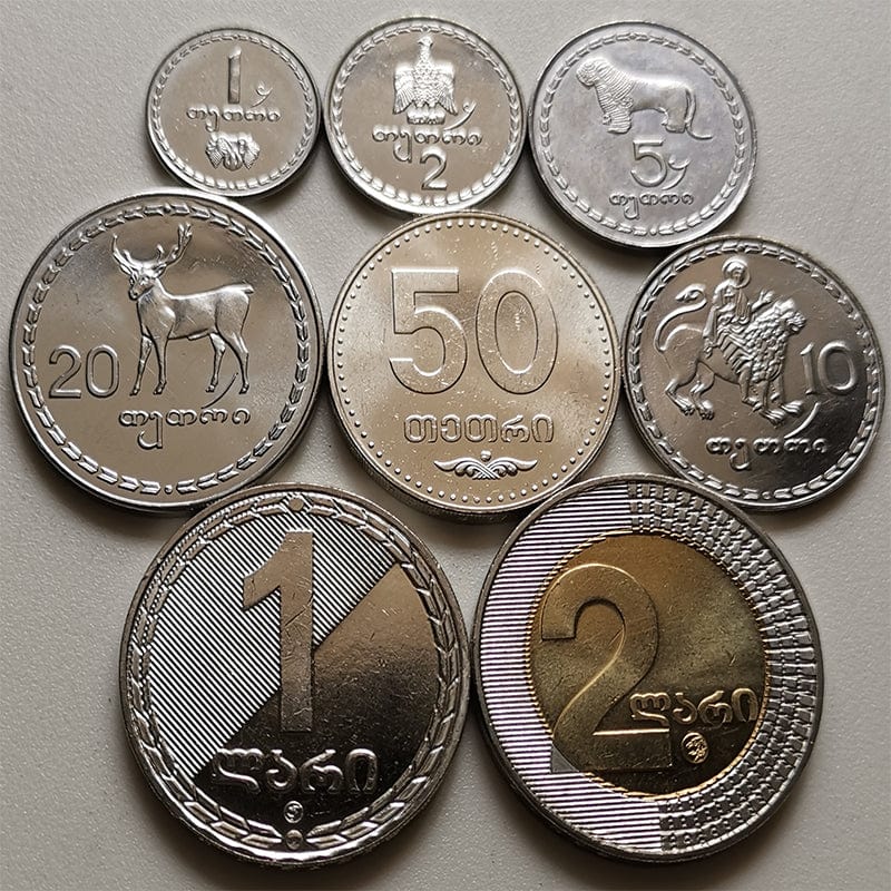 Georgia Coin, Republic Of Georgia Coin, Georgia Silver, Asia Coin, Asian 100 Coin, Asian Coins 5, Coinfest Asia,