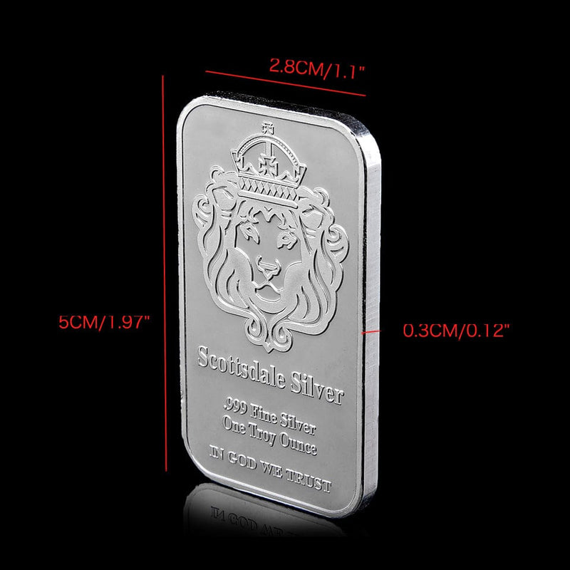 Scottsdale Silver 999, Bar Bullion, 999 Fine Silver Bar, moneymetals Silver Bar, walmart Silver Bar, wish Silver Bar,