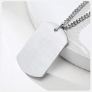 Medical Alert Necklace – Free Engraving Stainless Steel Emergency Dog Tag ID Pendant