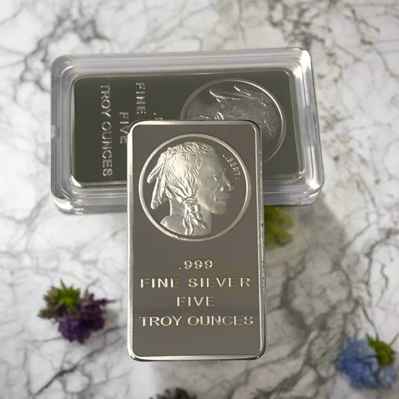 Bullion Indian - American Liberty Silver Bar New