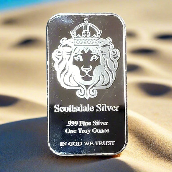 Scottsdale, Silver, Fine, Silver, Bar, Bullion,