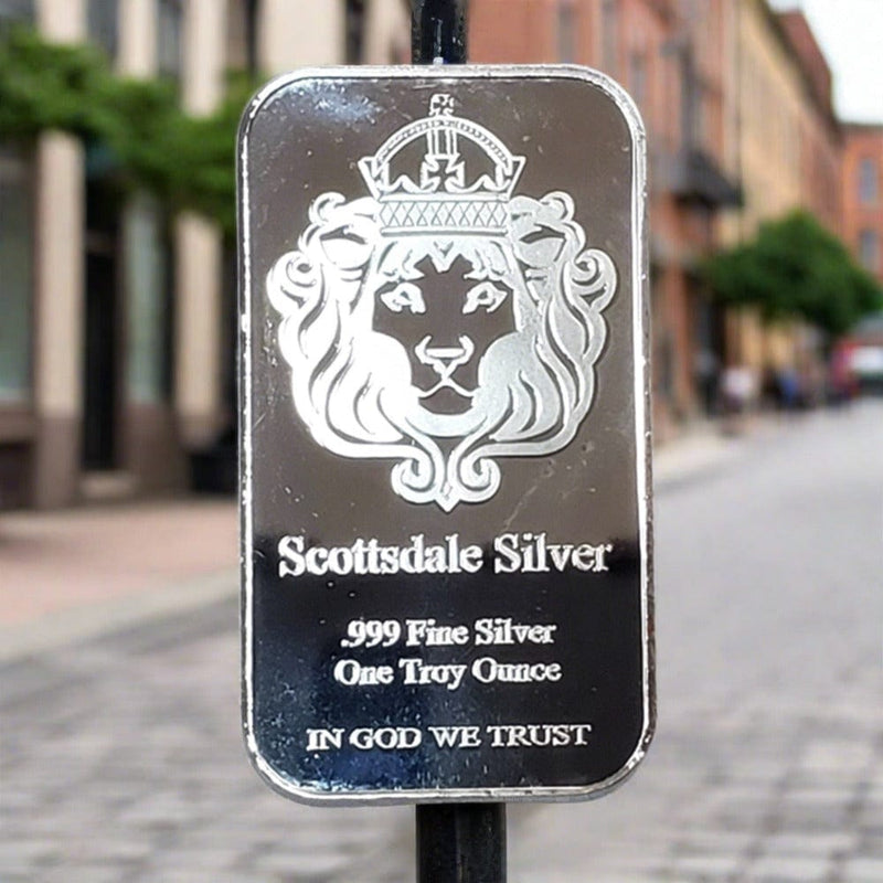 Scottsdale Silver 999 Lingot d'argent fin - Une once troy 1 lingot