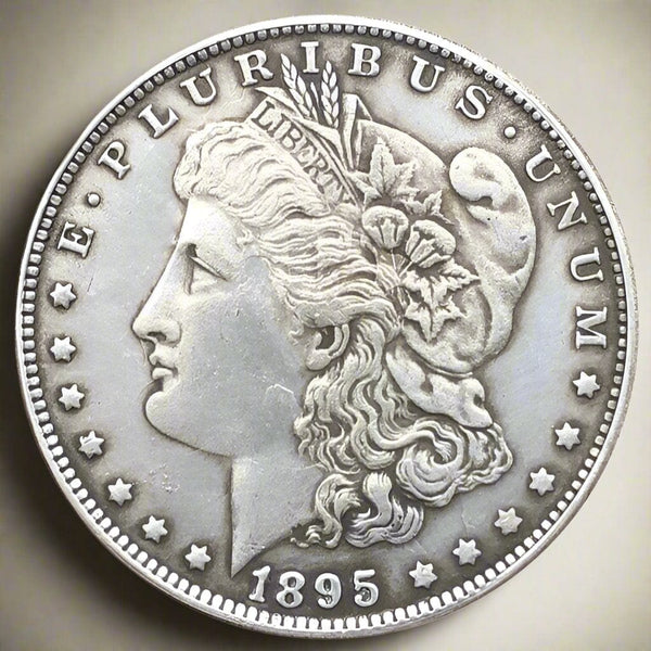 Moneda de dólar de plata Morgan de 1895 CC