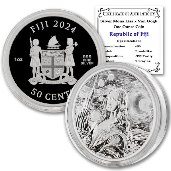 Fiji Silver, Fiji Coin, Lisa Coin, Gogh Coin, Night Coin, fiji silver coins, fiji mint silver coins, 2022 fiji morgan dollar, fiji morgan silver dollar, fiji coins for sale, fiji taku silver coin,