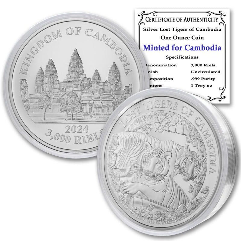 Cambodia Silver, Cambodia Coin, Tigers Coin, cambodia silver pagoda, phnom penh silver pagoda, silver pagoda cambodia, silver pagoda phnom penh cambodia, cambodia coin, coins from cambodia, pagoda phnom penh, phnom penh pagoda,