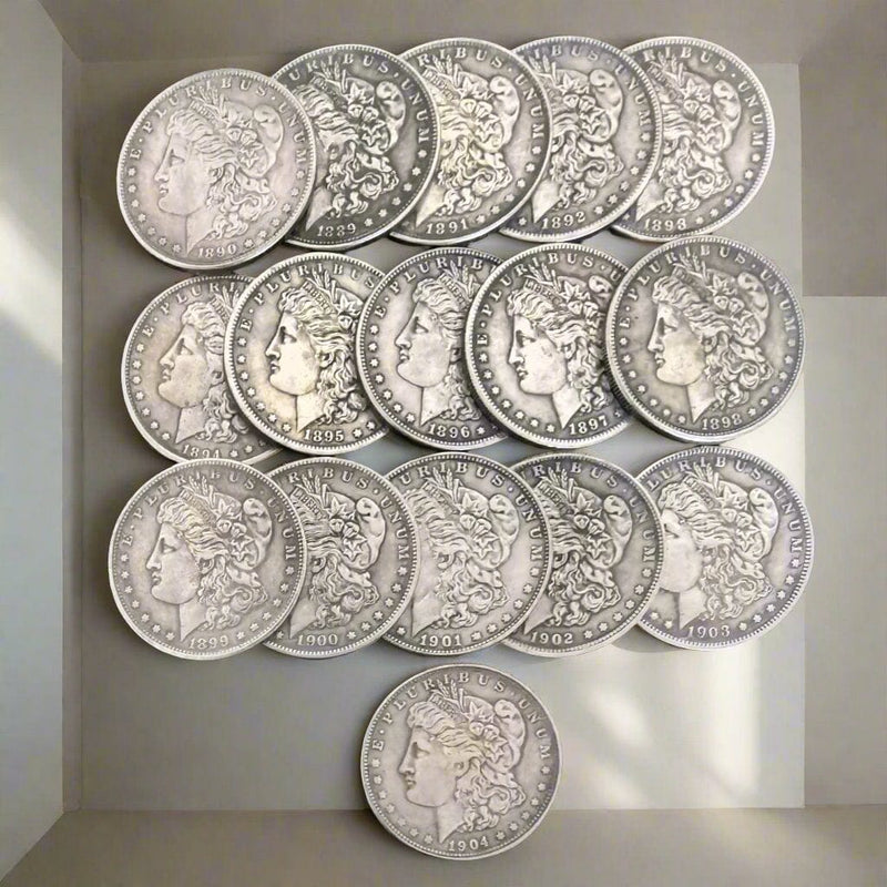 New 27 Pcs "1878-1904" Morgan Dollar Silver Coin