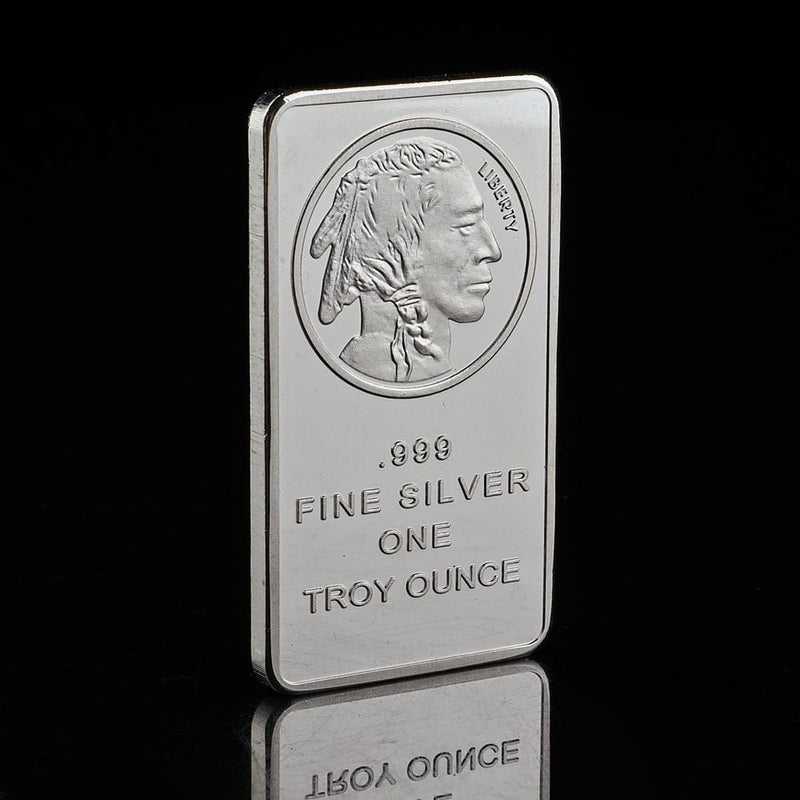 American Liberty Indian Fine Silver Bullion - In God We Trust Bar of Value