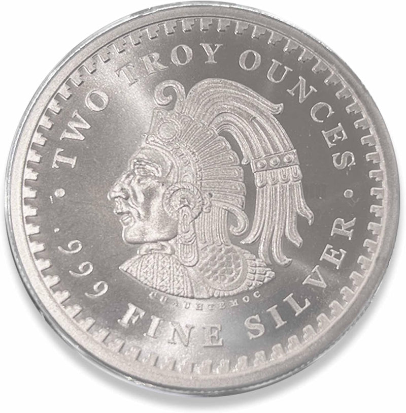 Aztec Coin, Cuauhtemoc Silver, mexican Coin, aztec coin, mexican coin, mexico silver coins, mexico gold coins, mexican libertads, mexican silver dollars, $100 coin mexico, $100 mexico coin,