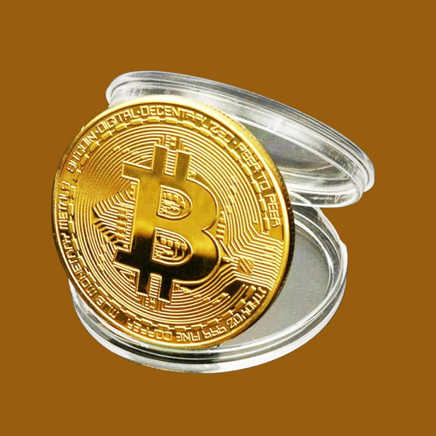 24K Bitcoin Coin Gold