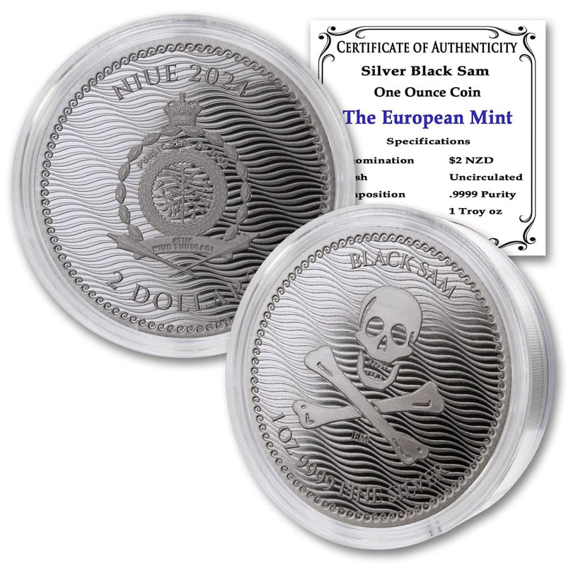 Niue Silver ,
Jolly Roger coin,
Black  coin,
Sam Coin 
Brilliant coin,
niue mint,
niue silver coins,
brilliant uncirculated,
authenticated brilliant uncirculated eisenhower dollar,
blackrock coin,
brilliant uncirculated eisenhower dollar,
brilliant uncirculated coins,