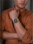 Bulovaa Lunar Pilot Watch 96a299 Steel Stopwatch