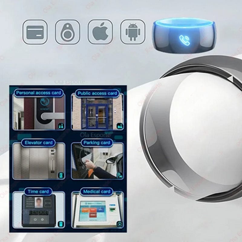 R5 Smart Ring - NFC Smart Ring RFID Wearable, Health & Positioning Tra ...