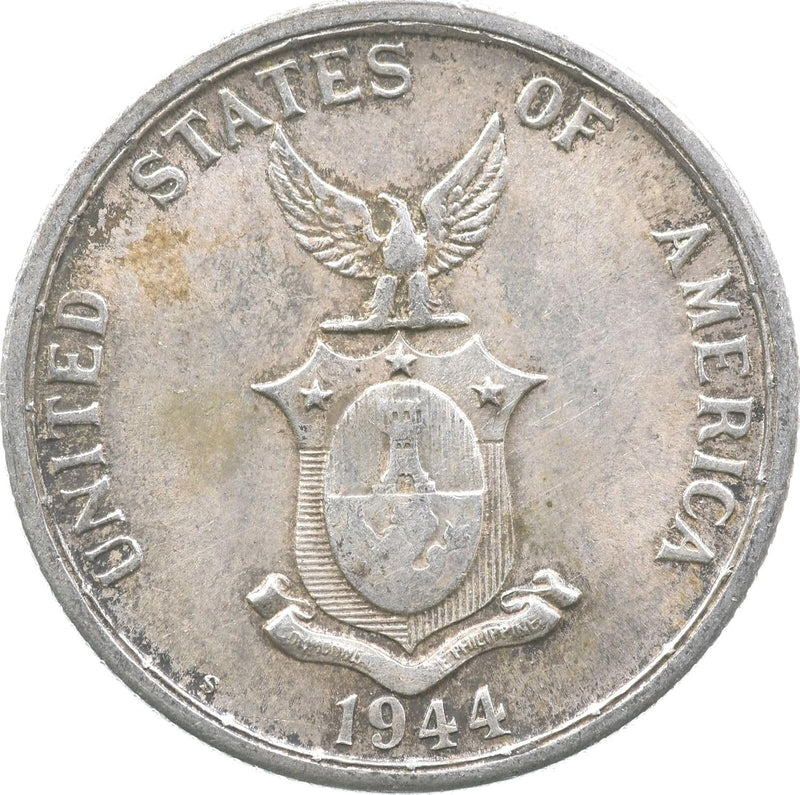 1944-1945 Coin,
50 Coin,
Centavos Coin,
Filipino Silver, 
Filipino Coin,
Era Coin,
Historical Coin,