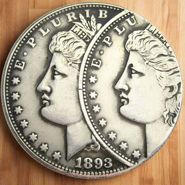 1893 Morgan Dollar Silver Two Faces Error Set!