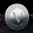 Virtual Coin VTHO Commemorative Silver Coin Metal Virtual Digital Currency Medallion