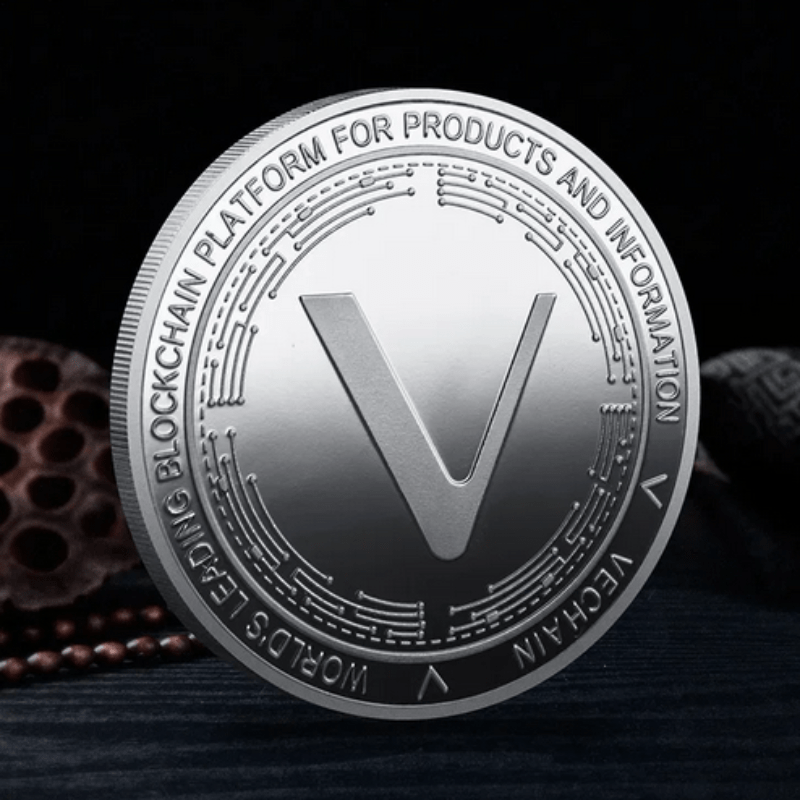 Virtual Coin VTHO Commemorative Silver Coin Metal Virtual Digital Currency Medallion