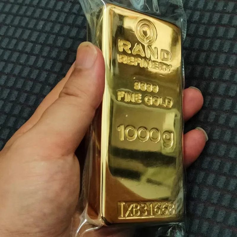 Suisse & Rand 1kg Gold Bullion Bar 1000g Gold Plated Bar with Different Number